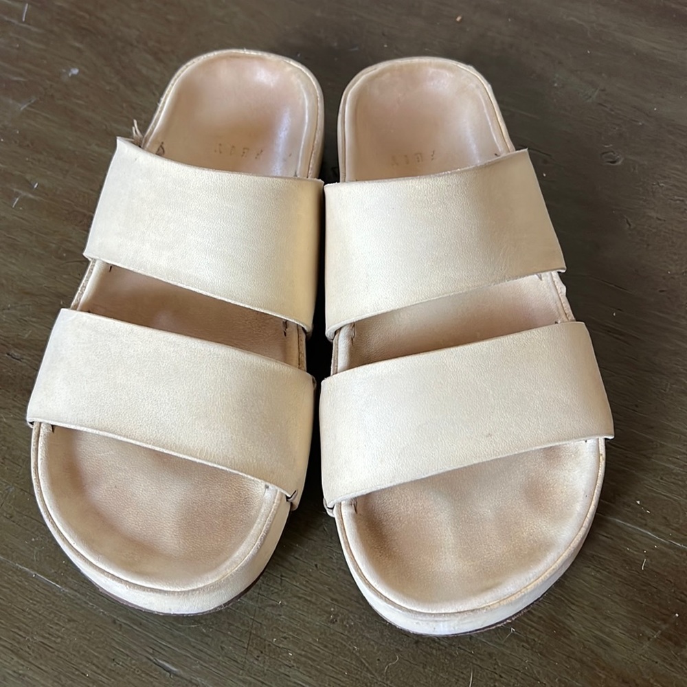 Feit elk leather slides